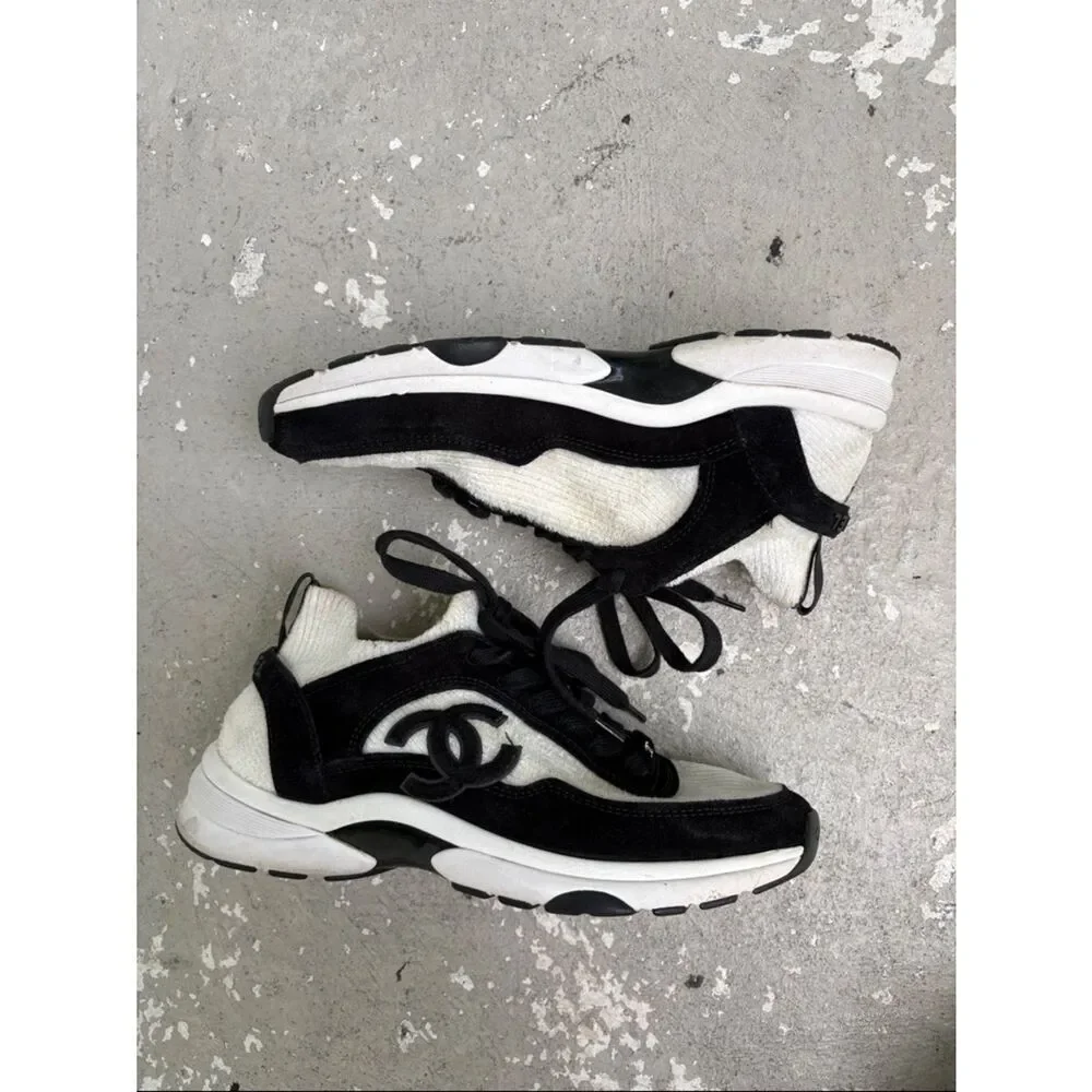 Chanel interlocking cc runner trainers